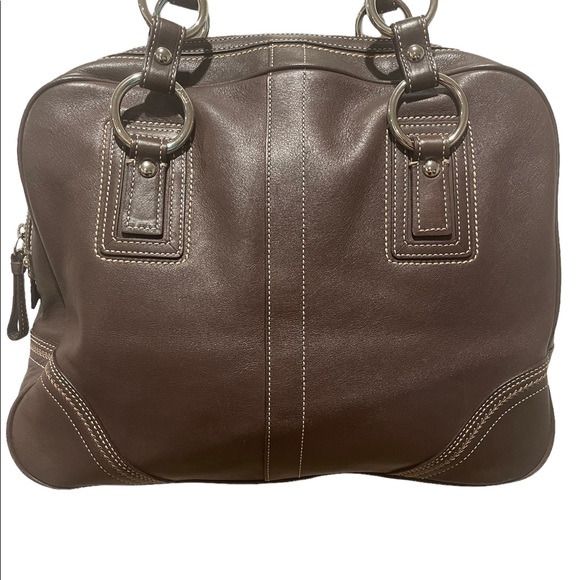 COACH Brown Soho Tote - Picture 5 of 11